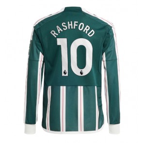 Manchester United Marcus Rashford #10 Koszulka Wyjazdowych 2023-24 Długi Rękaw